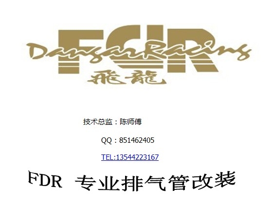 FDR 东莞飞龙排气