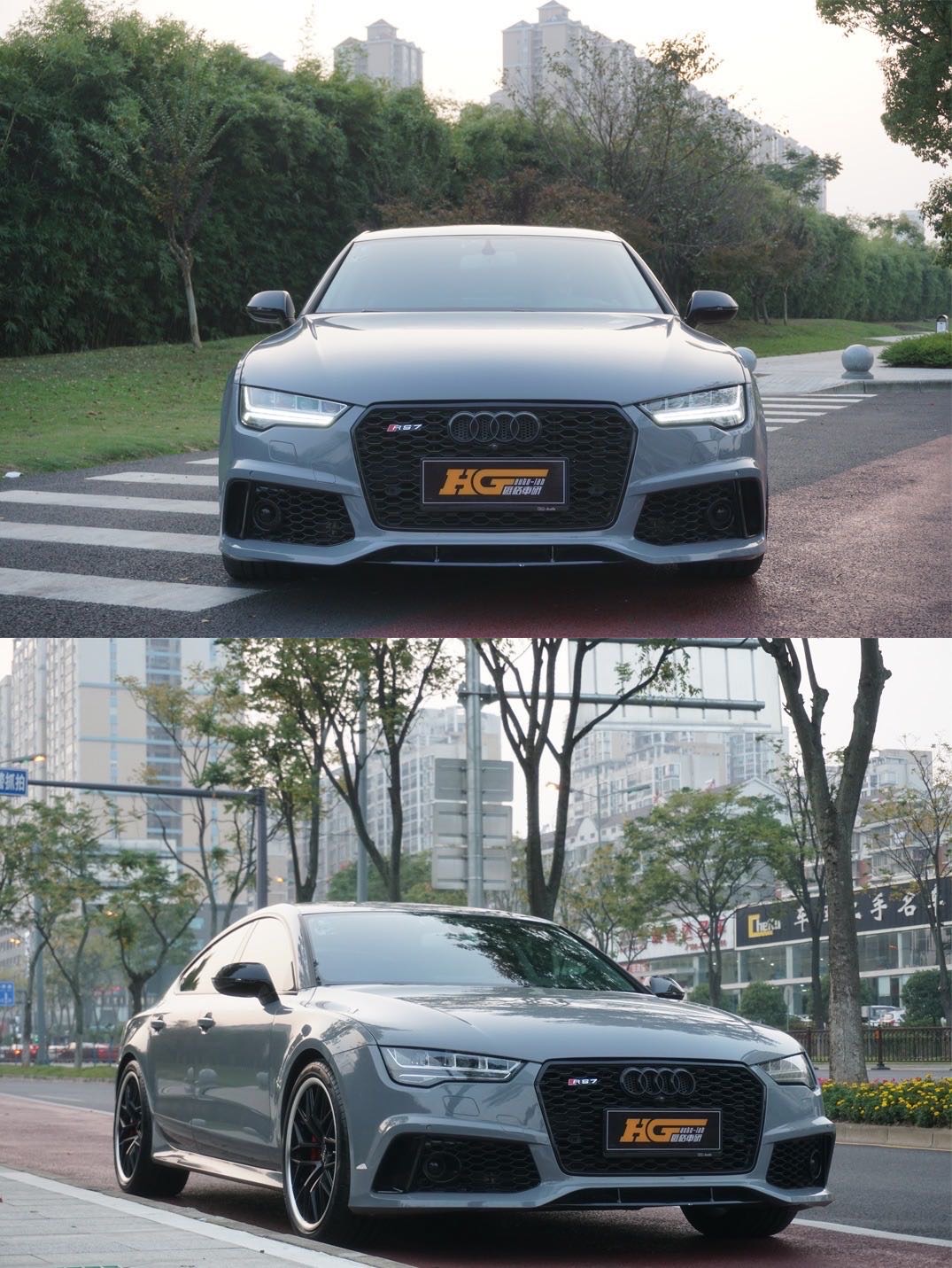 奥迪A7 AP刹车