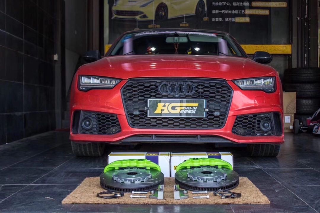 奥迪A7升级AP刹车 | 汇格车研施工案例