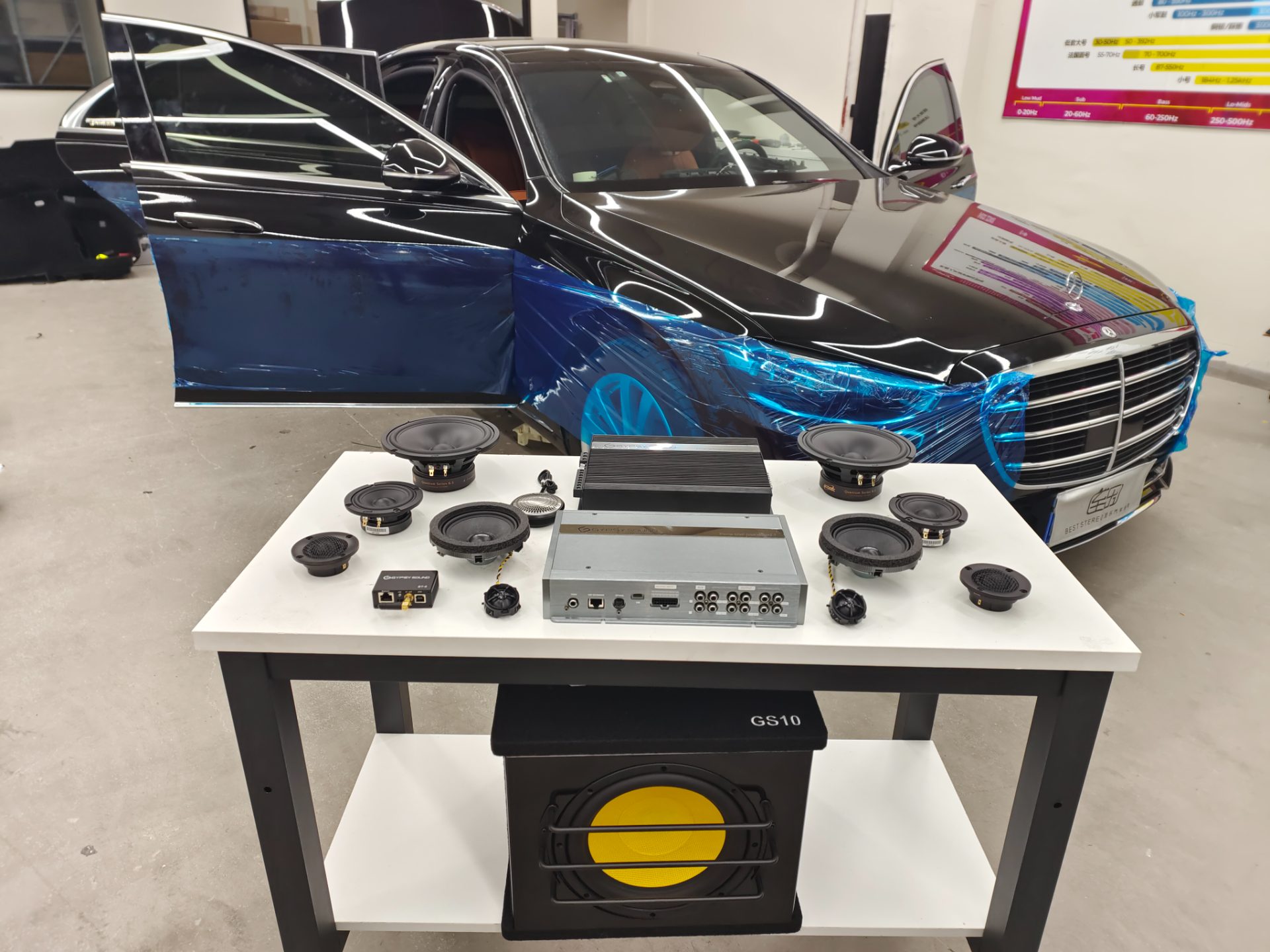 奔驰S400音响升级